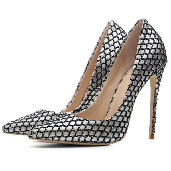 Mode Fuchsia Fest Pumps 2020 12 cm Stilettklackar Spetsiga Pumps