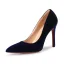 Schlicht Erschwinglich Königliches Blau Büro Wildleder Pumps 2020 10 cm Stilettos Spitzschuh Pumps