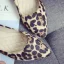 Affordable Khaki Leopard Print Casual Womens Shoes 2020 Pointed Toe Flat Heels