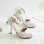 Lovely Candy Pink Dating Womens Shoes 2020 Pearl Bow Ankle Strap Round Toe 9 cm Stiletto Heels Heels