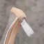 Transparent Beige Abend Pumps 2020 Leder Spitze 6 cm Kristall Thick Heels Spitzschuh Pumps