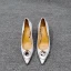 Schöne Weiß Strassenmode Leder Pumps Stilettos 5 cm 2020 Spitzschuh Pumps