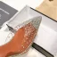 Sexy Transparent Street Wear Rhinestone Womens Sandals 2020 9 cm Stiletto Heels Pointed Toe Sandals
