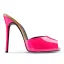 Classy Fuchsia Street Wear Leather Womens Sandals Stiletto Heels 9 cm 2020 Open / Peep Toe Sandals