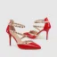 Affordable Nude Rave Club Rivet Womens Sandals 2020 Patent Leather Ankle Strap 9 cm Stiletto Heels Pointed Toe Sandals