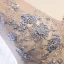 Charming Champagne Evening Dresses  2020 A-Line / Princess V-Neck Beading Pearl Rhinestone Sequins Lace Flower Sleeveless Backless Floor-Length / Long Formal Dresses