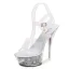 Charming Red Prom Womens Sandals 2020 Ankle Strap 14 cm Stiletto Heels Open / Peep Toe Sandals