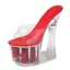 Chic / Belle Blanche Jardin / Extérieur Cristal Sandales Femme 2020 17 cm Talons Épais Peep Toes / Bout Ouvert Sandales