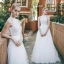 Chic / Beautiful Ivory Beach Wedding Dresses 2018 A-Line / Princess Lace Shoulders Sleeveless Floor-Length / Long Wedding