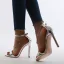Chic / Beautiful Gold Street Wear Womens Sandals 2020 Ankle Strap 12 cm Stiletto Heels Open / Peep Toe Sandals
