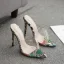 Transparent Casual Snakeskin Print Womens Sandals 2020 11 cm Stiletto Heels Open / Peep Toe Sandals