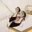 Chic / Beautiful Pearl Pink Cocktail Party Womens Sandals 2020 Ankle Strap 6 cm Stiletto Heels Pointed Toe Heels