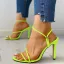 Sexy Orange Casual Womens Sandals 2020 Ankle Strap 10 cm Stiletto Heels Open / Peep Toe Sandals