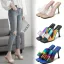 Transparent Beige Désinvolte Noeud Sandales Femme 2020 9 cm Talons Aiguilles Peep Toes / Bout Ouvert Sandales