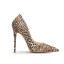 Fine Brun Gateklær Leopard Print Pumps 2020 12 cm Stiletthæler Spisse Pumps