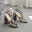 Sexy Roman Red Street Wear Snakeskin Print Womens Sandals 2020 Ankle Strap X-Strap 11 cm Thick Heels Open / Peep Toe Sandals