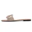 Rimelig Aprikos Casual Flette Slipper & Flip Flops 2020 Flate Peep Toe Damesko