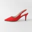 Schlicht Königliches Blau Büro OL Slingpumps Sandalen Damen 2020 Wildleder 10 cm Stilettos Spitzschuh Sandaletten