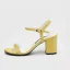 Schlicht Grün Büro OL Wildleder Sandalen Damen 2020 8 cm Thick Heels Peeptoes Sandaletten