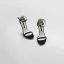Enkla Sommar Grå Gatukläder Sandaler Dam 2020 Mocka Ankelband 8 cm Stilettklackar Peep Toe Sandaler