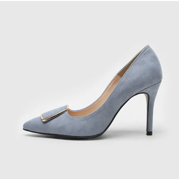 Chic / Belle Rouge Bureau OL Daim Escarpins 2020 10 cm Talons Aiguilles À Bout Pointu Escarpins