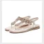 Bohemia Summer Gold Beach Rhinestone Slipper & Flip flops 2020 Open / Peep Toe Flat Womens Shoes