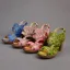 Chic / Beautiful Candy Pink Street Wear Leather Womens Sandals 2020 8 cm Thick Heels Platform Open / Peep Toe Sandals
