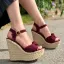 Affordable Clover Green Street Wear Braid Womens Sandals 2020 11 cm Wedges Open / Peep Toe Sandals
