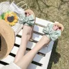 Fashion Affordable Summer Black Beach Slipper & Flip flops 2020 Flower Flat Open / Peep Toe Womens Shoes