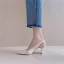 Schöne Beige Slingpumps Büro OL Sandalen Damen 2020 Leder 6 cm Stilettos Spitzschuh Sandaletten