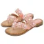 Cyganeria Czarne Plaża Sandały Damskie 2020 Z Koronki Kwiat Rhinestone Płaskie Peep Toe Sandały