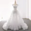 Sexy Weiß Brautkleider 2018 Mermaid Applikationen Mit Spitze Durchsichtige V-Ausschnitt Rückenfreies Ärmel Sweep / Pinsel Zug Hochzeit