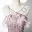 Chic / Beautiful Blushing Pink Evening Dresses  2020 A-Line / Princess V-Neck Beading Sleeveless Backless Floor-Length / Long Formal Dresses