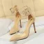 Chic / Belle Noire Désinvolte Daim Sandales Femme 2020 Bride Cheville 10 cm Talons Aiguilles À Bout Pointu Sandales