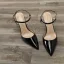 Chic / Belle Nues Vêtement de rue Sandales Femme 2020 Cuir Verni Bride Cheville 10 cm Talons Aiguilles À Bout Pointu Sandales