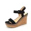 Chic / Beautiful Clover Green Street Wear Suede Womens Sandals 2020 9 cm Wedges Open / Peep Toe Sandals