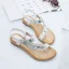 Schöne Sommer Lindgrün Strand Flache Sandalen Damen 2020 Kristall Strass Peeptoes Sandaletten