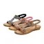 Schöne Sommer Strand Schwarz Flache Sandaletten 2020 Strass Perle Peeptoes Sandalen Damen