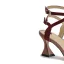 Schlicht Burgunderrot Freizeit Sandalen Damen 2020 Leder Knöchelriemen 7 cm Stilettos Peeptoes Sandaletten