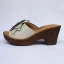 Enkla Svarta Casual Sandaler Dam 2020 Läder Blomma 7 cm Tjocka Klackar Peep Toe Sandaler