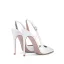 Chic / Beautiful Ivory Street Wear Slingbacks Womens Sandals 2020 10 cm Stiletto Heels Pointed Toe Sandals
