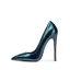 Fashion Dark Green Office OL Pumps 2020 Patent Leather 12 cm Stiletto Heels Pointed Toe Pumps