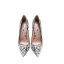 Mode Weiß Abend Schlangenhautmuster Pumps 2020 10 cm Stilettos Spitzschuh Pumps