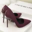 Modest / Simple Black Office OL Suede Pumps 2020 11 cm Stiletto Heels Pointed Toe Pumps