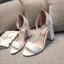 Chic / Belle Marron Vêtement de rue Sandales Femme 2020 Bride Cheville 8 cm Talons Épais Peep Toes / Bout Ouvert Sandales