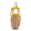 Fashion Yellow Street Wear Womens Sandals 2020 Ankle Strap 10 cm Thick Heels Open / Peep Toe Sandals