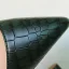 Modest / Simple Dark Green Street Wear Pumps 2020 Snakeskin Print 12 cm Stiletto Heels Pointed Toe Pumps