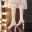 Sexy Champagne Evening Party Crystal Womens Sandals 2020 Rhinestone 8 cm Thick Heels Open / Peep Toe Sandals
