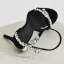 Charmant Noire Soirée Faux Diamant Sandales Femme 2020 Cuir Bride Cheville 10 cm Talons Aiguilles Peep Toes / Bout Ouvert Sandales