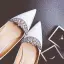 Charmant Weiß Strass Brautschuhe 2020 Leder 10 cm Stilettos Spitzschuh Hochzeit Pumps